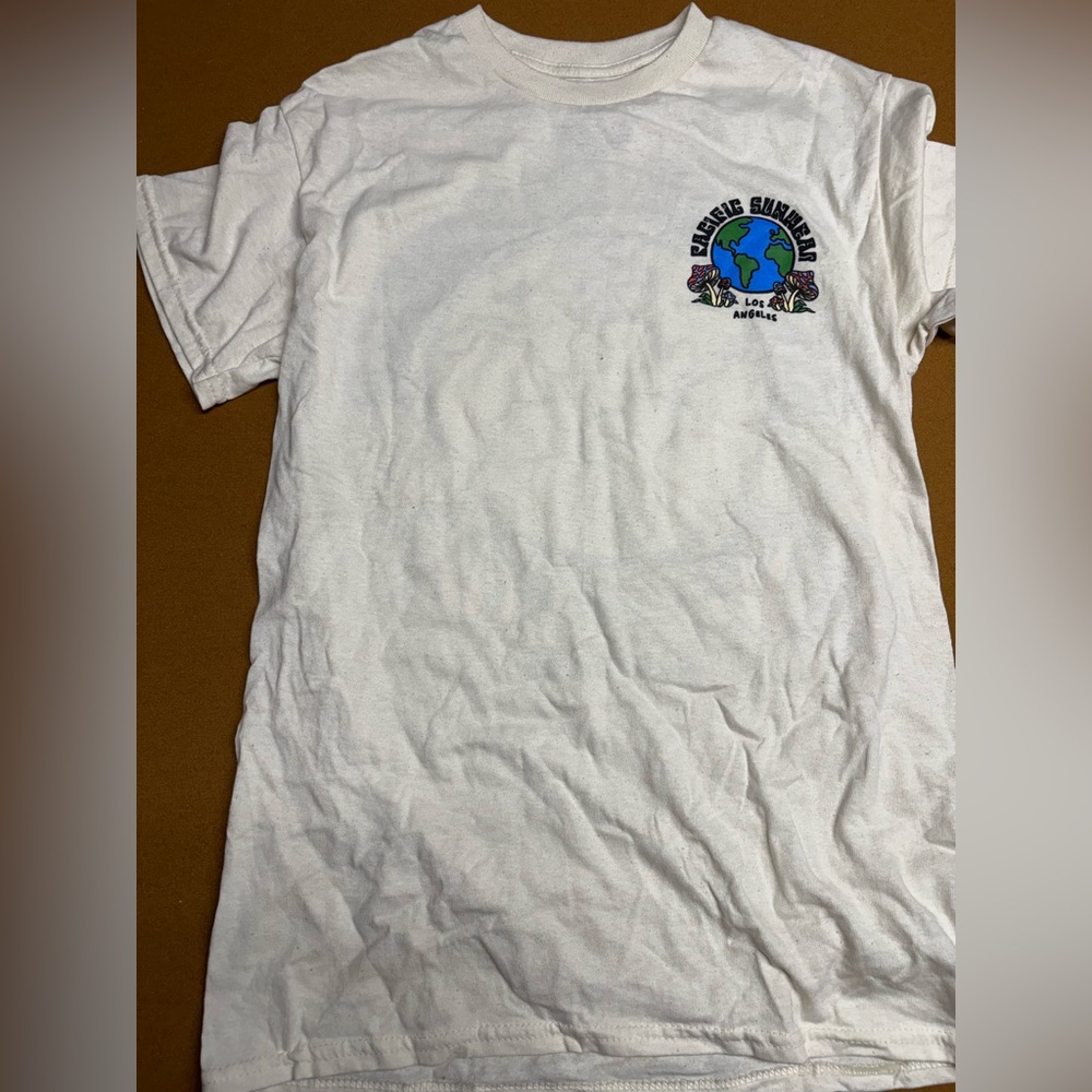 PacSun Beige Crew Neck Tee